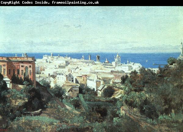  Jean Baptiste Camille  Corot View of Genoa